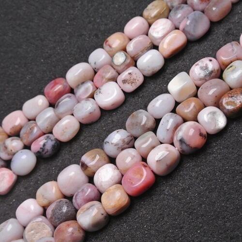 12x14mm/15x17mm Natural Freeform Pink Opal beads For Jewelry Making Beads Bracelets 15inch DIY Beads Necklace Earring Trinket