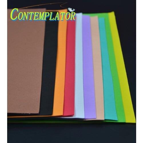 CONTEMPLATOR 5pcs/pack 1mm Thinness Fly Tying EVA Foam For Flies Wings Bodies 10colors High Density Durable Paper Foam
