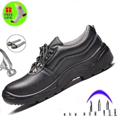Outdoor Leisure Deodorant Non-slip Mens Boots Anti-smash Puncture Wear Safety Shoes Summer Waterproof Dust-proof Work Shoes