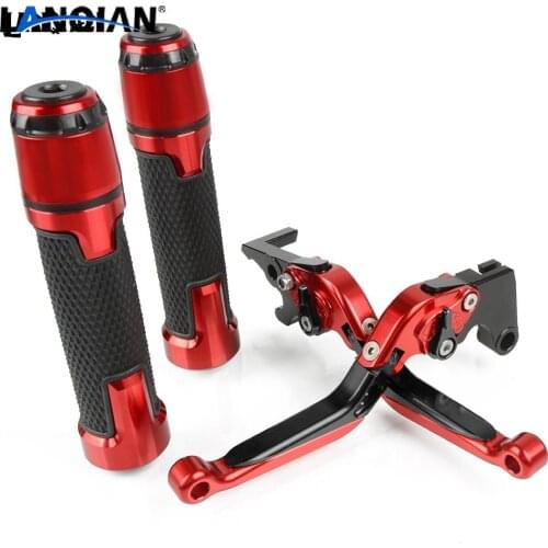 For Suzuki GSX-S1000 Motorcycle Brake Clutch Lever & 7/8 Handlebar Grips GSXS 1000 F ABS 2015 2016 2017 2018 2019 Accessories