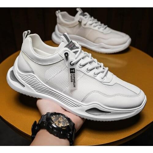 Breathable hollow shoes Korean sports casual shoes notes Mesh net shoes mens sneakers 2021 summer new style