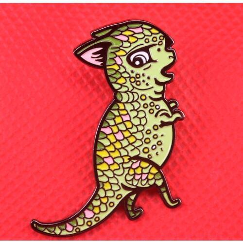 Dinosaur enamel pin