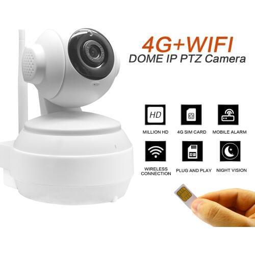 3G 4G GSM SIM Card Mobile Wireless IP Camera PTZ 1080P WIFI Camera Home CCTV Security Surveillance Video P2P IR Motion Detection
