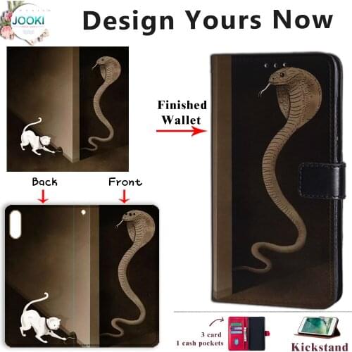 JOOKI Nova 7i Customized DIY Print Photo Phone Leather Cover Case ForHuawei Nova 7i TPU+PU Leather Flip Case