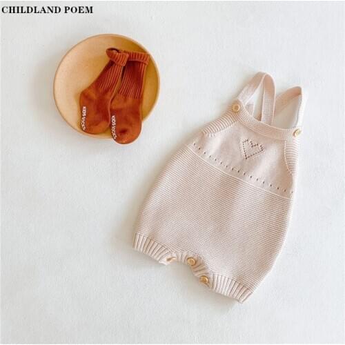 Baby Romper Jumpsuit Knitted Baby Clothes Newborn Sleeveless Baby Girl Romper Boy Jumpsuit Onesie Toddler Baby Overalls Playsuit
