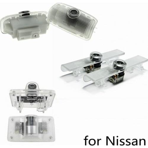 2X LED Car Door Welcome Light Laser Projector Logo Lamp For Nissan Murano SYLPHY X-Trail Teana Patrol Maxima Alti
