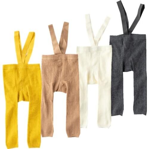 Baby Boys Girls Leggings Cotton Autumn Infant Pants Belt Toddler Trousers High Waist Newborn Girls Pants