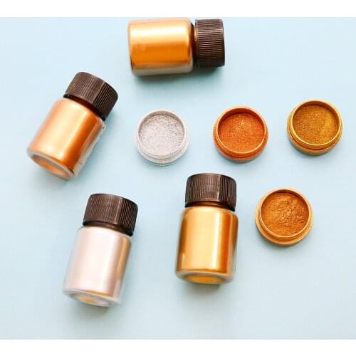 Shimmer Metallic Gold Silver Color Pigment Pearlescent Colorant Pearl Dye UV Resin Epoxy Colour Glitter Manicure Nail Art Decor
