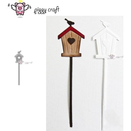 Piggy Craft metal cutting dies cut die mold The forest bird house Scrapbook paper craft knife mould blade punch stencils dies