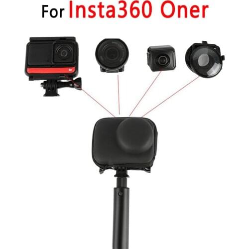 Mini Case Bag for Insta360 ONE R Compatible Dual-Lens 360 Mod,4K Wide Angle, Leica lens, Lens Glass Guards Protect Box Accessory