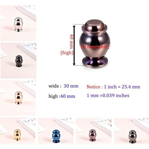 Personalized Urn Casket Memorial Asehs Holder Keepsake Stainless steel Cremation token