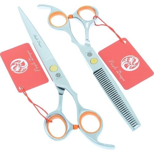 7.0" Professional Dog Grooming Scissors JP440C Pet Straight Cutting Shears 6.5" Animal Thinning Scissor Dog Hair Trimmers A0129B