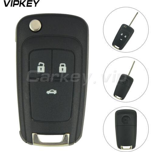 Remtekey Flip remote key 3 button 433mhz for Chevrolet Cruze Aveo Orlando with ID46 chip 2011+ car remote key