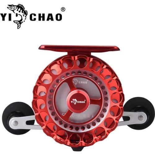 YICHAO Fishing Wheel Anti-Water Accumulation Metal Wire Cup Aluminum Alloy Pressure Adjustment Button Fishing Wheel