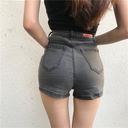Korean Fashion Denim Shorts For Women High Waisted Black Short Jeans Feminino Falda Pantalon Mujer Ropa De Mujer Women Clothing