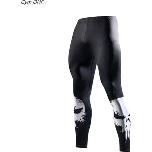 Superher 3D Print Compression Running Fitness Tights Pants Men Gym Trained Jogging Pants Quick Dry Trousers Workout Yoga Bottoms