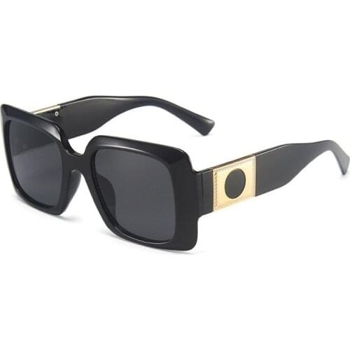 Vintage Fashion Luxury Oversized Square Sunglasses For Women Men Brand Design Unisex Outdoor Travel Sun Glasses Shades Eyewear