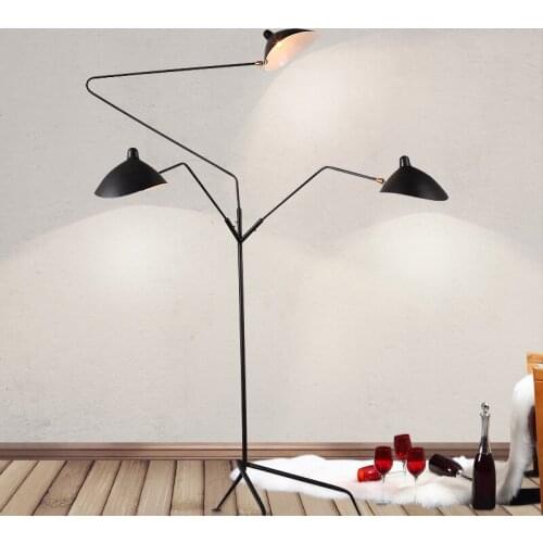 Retro Led Stand Floor Lamp Corner Smart Black Standing Lamps for Living Room Bedroom Bedside Decoration Fixture Indoor Lighting