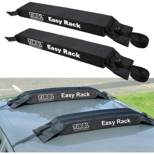 1 Pair Soft Rack Luggage Travel Load 60kg Baggage Car Roof Top Carrier Holders