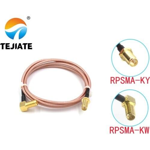 1PCS TEJIATE Adapter Cable RPSMA To RPSMA Type RPSMA-KY Convert RPSMA-KW 8-90CM 1M 1.5M 2M Length Connector RG316 Wire