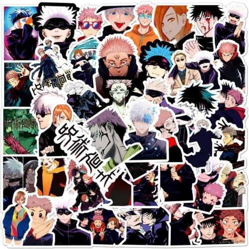 10/30/50PCS Jujutsu Kaisen Anime Stickers Decal Waterproof Car Motorcycle Travel Luggage Guitar Fun Graffiti Cartoon Kid Sticker