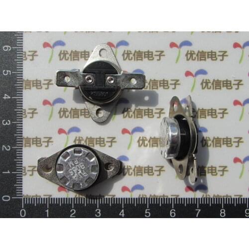 10pcs/Thermostat Temperature control switch KSD301 75 Degrees Normally closed N.C/Normally open N.O 10A/250V Temperature switch