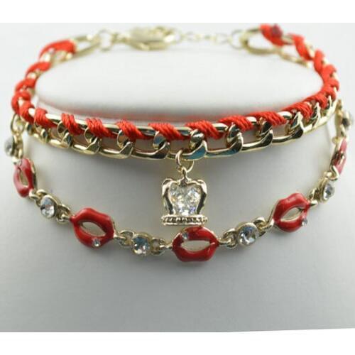 10pcs Mixed Style Fashion Women Tower Crown Owl Heart Shape Charms Bracelets Birthday Gift