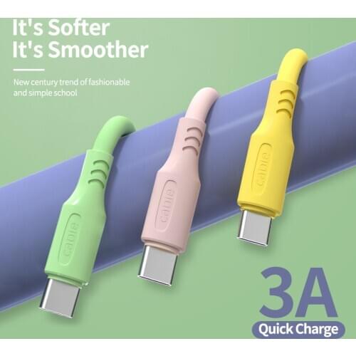 3A USB Type C Cable For Xiaomi mi 9 Liquid Silicone Type-C Charger Data Cord For Redmi note 8pro Super Fast Charge Charging Wire