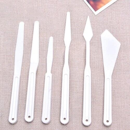 6Pcs Plastic Pottery Ceramics Carving Knife Modeling Clay Tools Pottery Carving Tool Set Art Supplies Precision Cutting