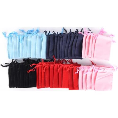 7*9cm Drawstring Pouch Packing Bags 10PCS Cute Fashion Drawstring Bags Velvet Bag