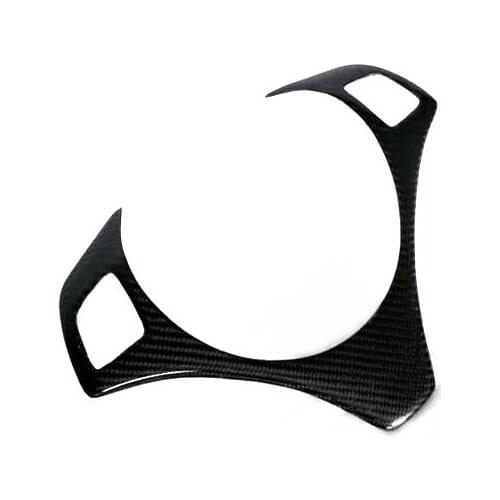 Car Accessories For BMW E90 Carbon Fiber Steering Wheel Trim Glossy Finish Inner Cover Set Fibre Interior Drift Kit