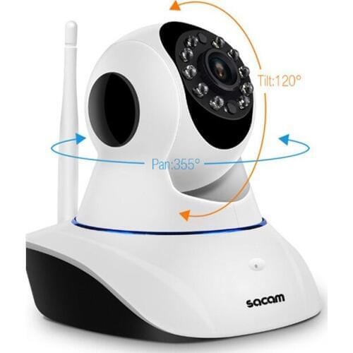 Wireless WiFi IP Camera House Home Security and Surveillance Alarm Kit System Plug and Play Pan Tilt HD 720P CCTV Smart Remote