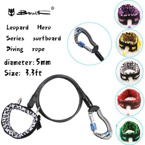 Boulk outdoor sports underwater flexible diving anti loss rope high quality black diving safety rope anti lost artifact