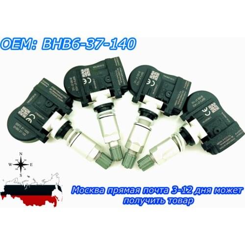 Brand New 4 Pcs BHB637140A BHB637140 BHB6-37-140A BHB6-37-140 Tire Pressure Sensor For MAZDA 2 3 5 6 CX3 CX 5 CX7 CX9 MX5