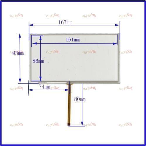 For JVS-710 7inch 4 line For Car DVD touch screen panel this is compatible TouchSensor FreeShipping