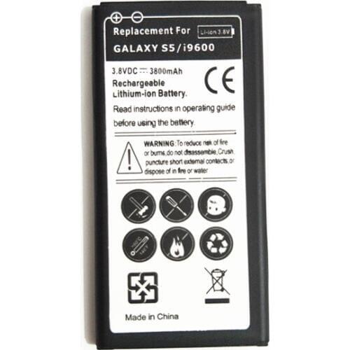 EB-BG900BBC 3.8V 3800mAh Rechargeable Replacement Battery Phone Accumulator for Samsung Galaxy S5 / G900F / G9008 / I9600