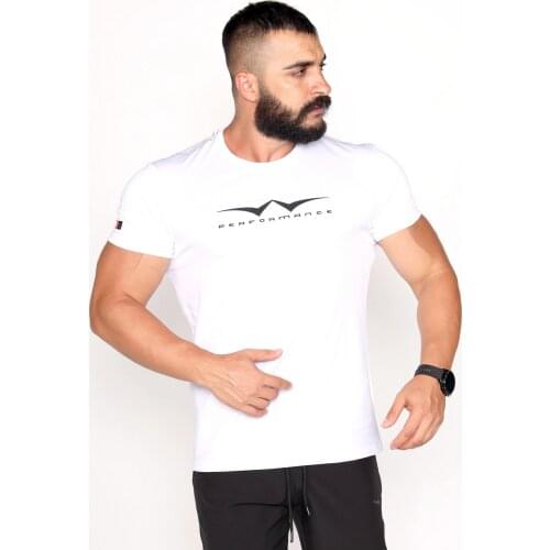 Crew Neck T-shirt Single Jersey Fabric Phosphor Print Detailed