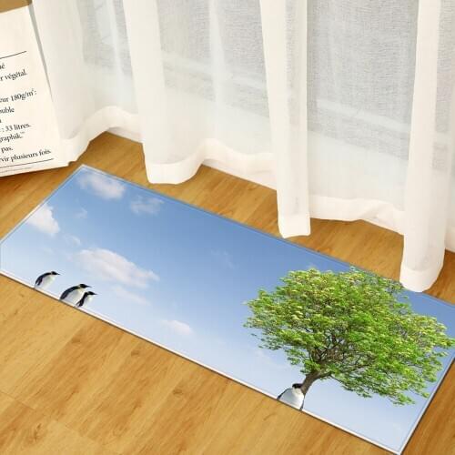 Indoor Welcome Rugs Modern Home Decor Mat Washable Kitchen Carpets Flannel Soft Bedroom Living Room Floor Mat Anti Slip Rug