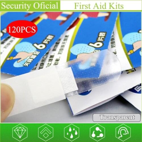 120Pcs Transparent Invisible Band Aid Cute Breathable Waterproof Hemostasis Adhesive Bandage Wound Plaster For Kid First Aid Kit