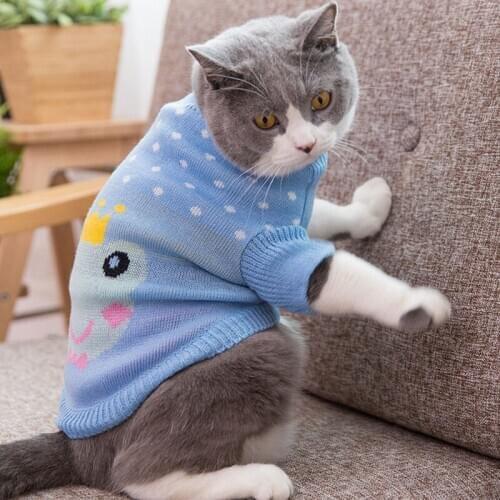 [MPK Store] New Design SWC Cat Sweater, Dog Sweater, Cat Clothes for the Cold Season, 3 Colors Available