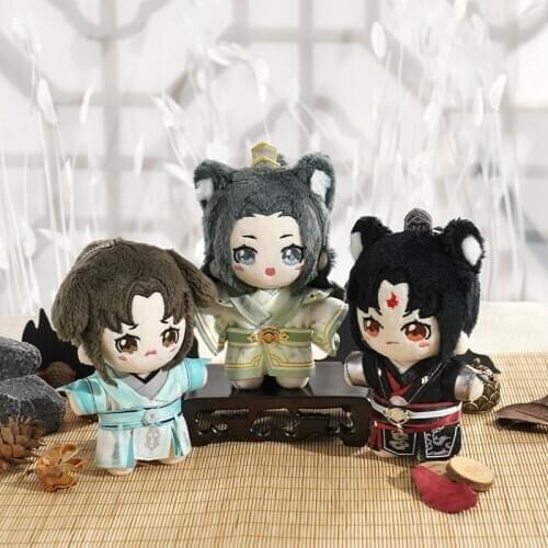 Scum Villain Self Saving System Shen Qingqiu Luo Binghe Anime Cute Short Plush Doll Blackening Change Clothing Toys Gifts 12CM