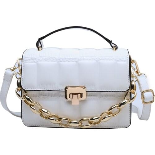 2021 new niche design western girl fashion messenger bag rhombus chain female portable small square bag