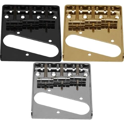 NEW TL Guitar Bridge 3 Steel Saddles for TL Guitar Parts Replacement, Chrome/Gold/Black Available