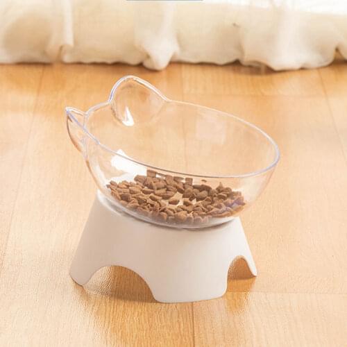 Cat Single Bowl Cat Bowl Dog Bowl Non-slip Food Bowl with Raised Stand Cat Feeding & Watering Supplies Dog Feeder Pet Supplies