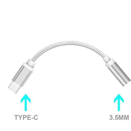 Type C Port To 3.5MM Audio Jack Earphone Aux Cable Headphone Adapter Headset Accessories Transfer Converter For Xiaomi TXTB1