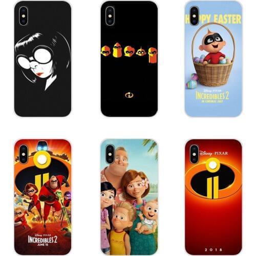 Cartoon Incredibles 2 Transparent TPU Bag Case For HTC One U11 U12 X9 M7 M8 A9 M9 M10 E9 Plus Desire 630 530 626 628 816 820 830
