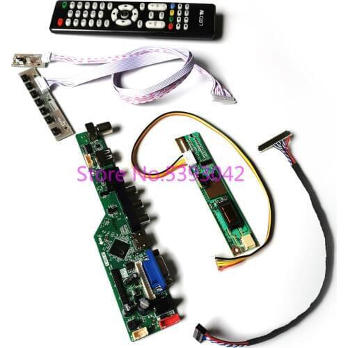 For N170C2-L01 N170C2-L02 1CCFL LVDS 30-Pin signal analog TV Remote 1440*900 USB+VGA LCD screen controller drive board kit