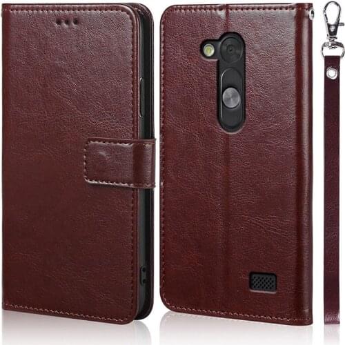 Luxury Leather Flip Book Case for LG G2 Lite D295 / L Fino Dual D295N Wallet Stand Case Phone Cover Bag coque