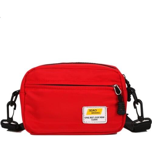 2021 Womens Trend Small Shoulder Bag Women Fashion Casual Crossbody Bag Oxford Cloth Simple Solid Color Messenger Bag For Girls