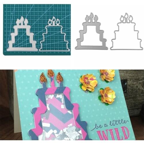 Adorable Cake Die Cuts For Card Making Adorable Cake Metal Cutting Dies Stencils Decoration New 2019
